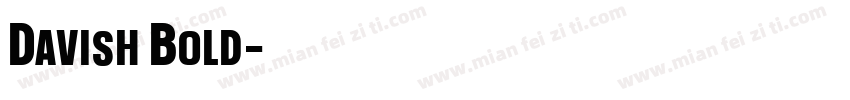 Davish Bold字体转换